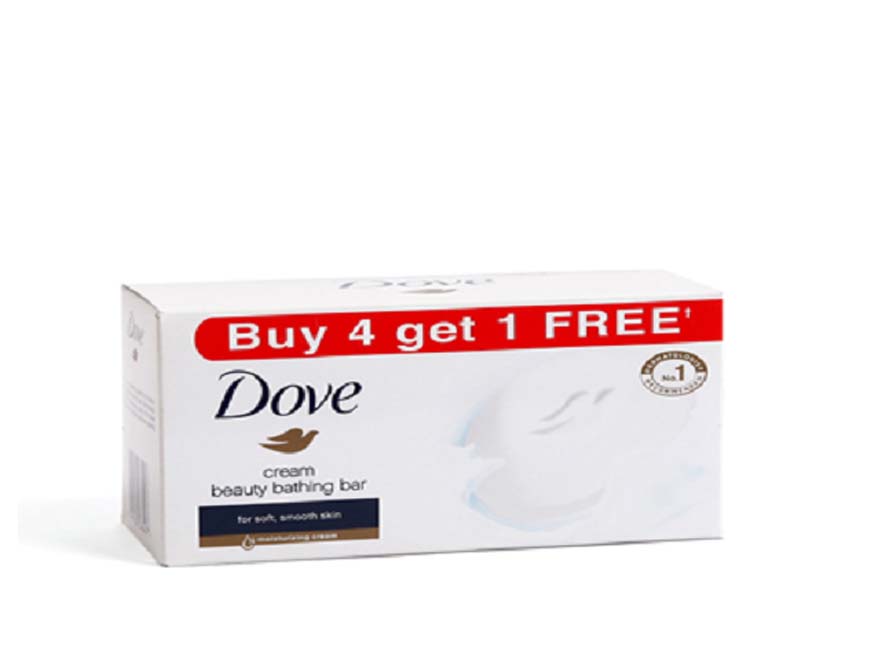 Dove Cream Beauty Bath Soap 125g (Buy 4 get 1 free)